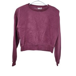 2/$20 Gap Teen Burgundy Red Crewneck Crops Sweatshirt Top Size: 10